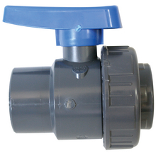 Ball Valve, Single Union BSPT, Plastic, with Blue Handle_3762_3762