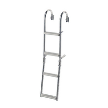 Foldable Ladder for Narrow Transom, 2+2 Steps, Inox 316, 180°_3870_3870