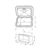 Case for Electrical Control Panel, with Lid, White_3151_3937