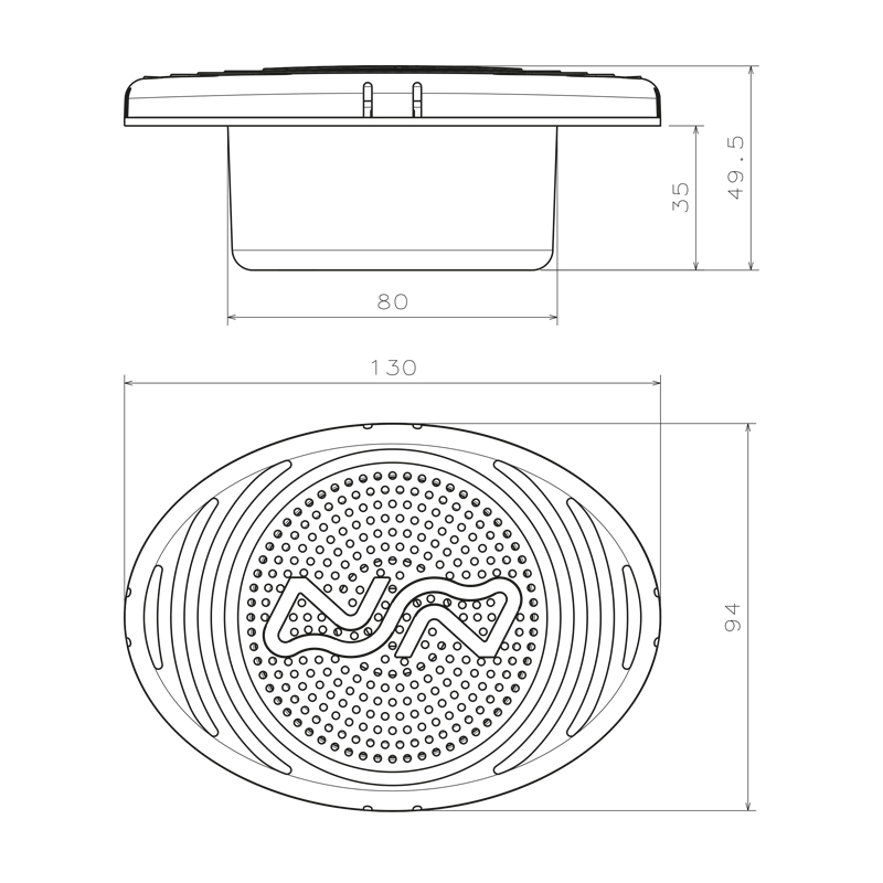 Flush mount Electric Horn_4842_4843