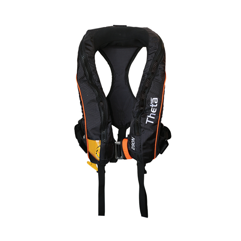Theta Inflatable Lifejacket, Auto, Adult, 290N, ISO 12402-2 with spray hood & double crotch_4913_4913