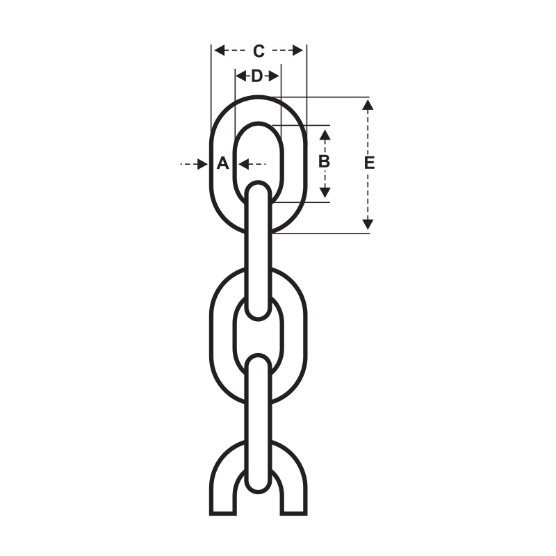 LOFRANS' Hot dip galvanized chain, Calibrated_4312_4947