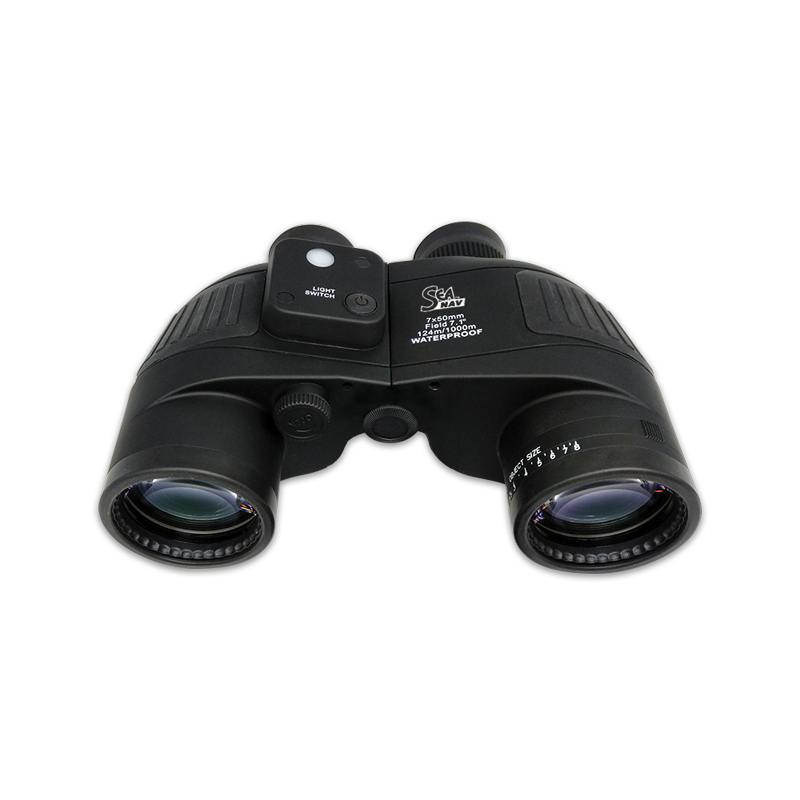 SEA NAV Binoculars, Individual Focus, 7x50, w/ Compass, Waterproof, Floating_5184_5186