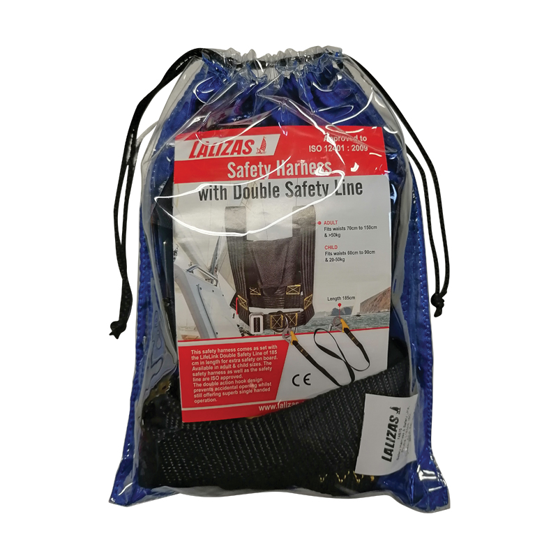 Safety Harness ISO with Double Safety Line ISO, Set