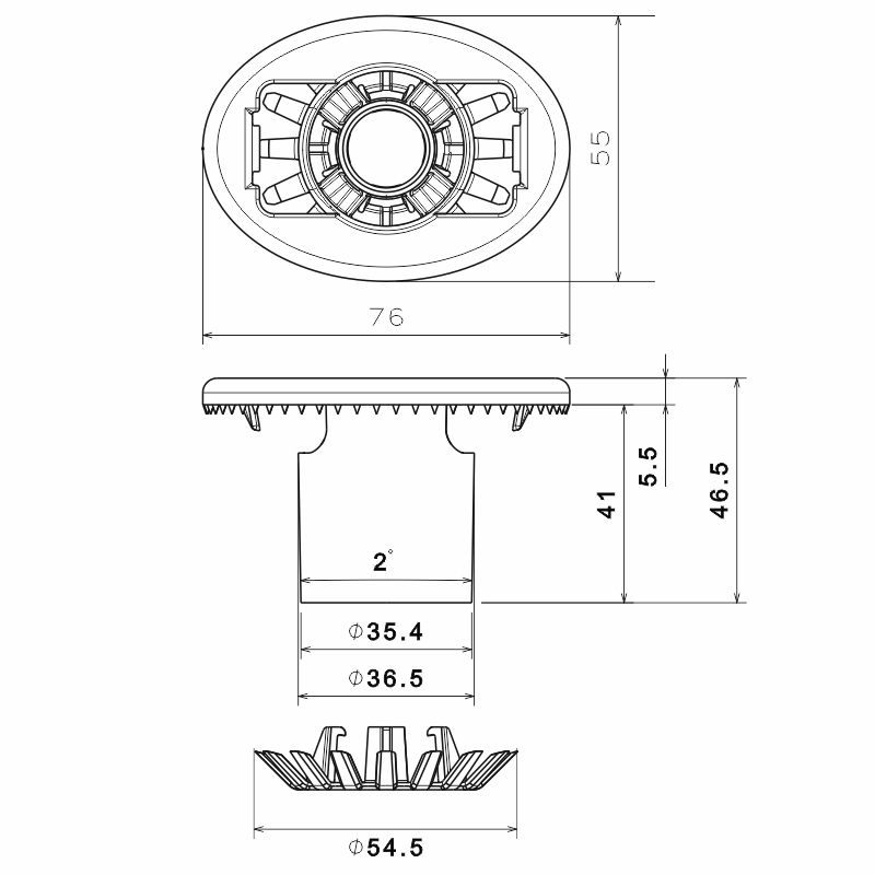 LALIZAS Base for Lifejacket Flashing Light 72348_5057_5470