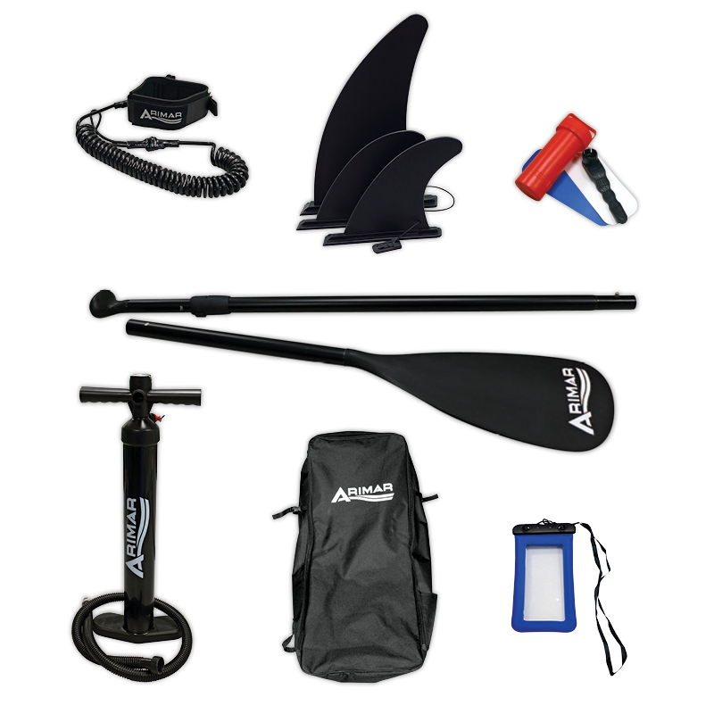 ARIMAR SUP Inflatable Board, L 3,2m, w/ Paddle & Leash