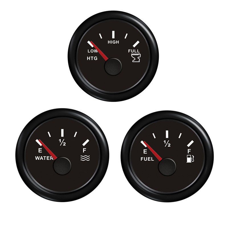 Level Gauge 12/24V, Black