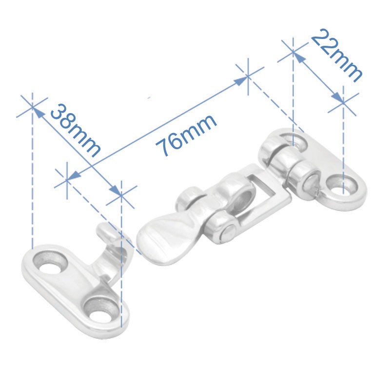 Cover latch, inox_6407_6406