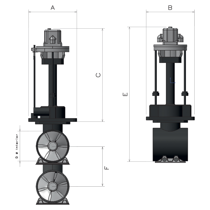 Hydraulic Retractable Thruster VIP 150 HYD_6598_6597
