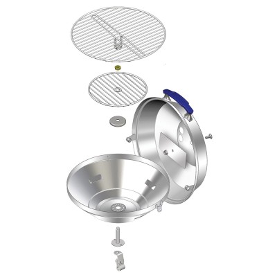 Charcoal Grill, ''Marine Kettle'', Inox_6809_6807