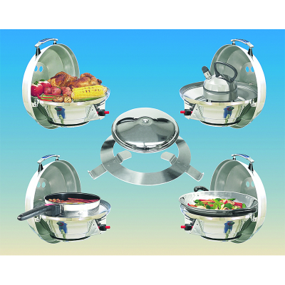 Gas Grill and Stove Combination, 