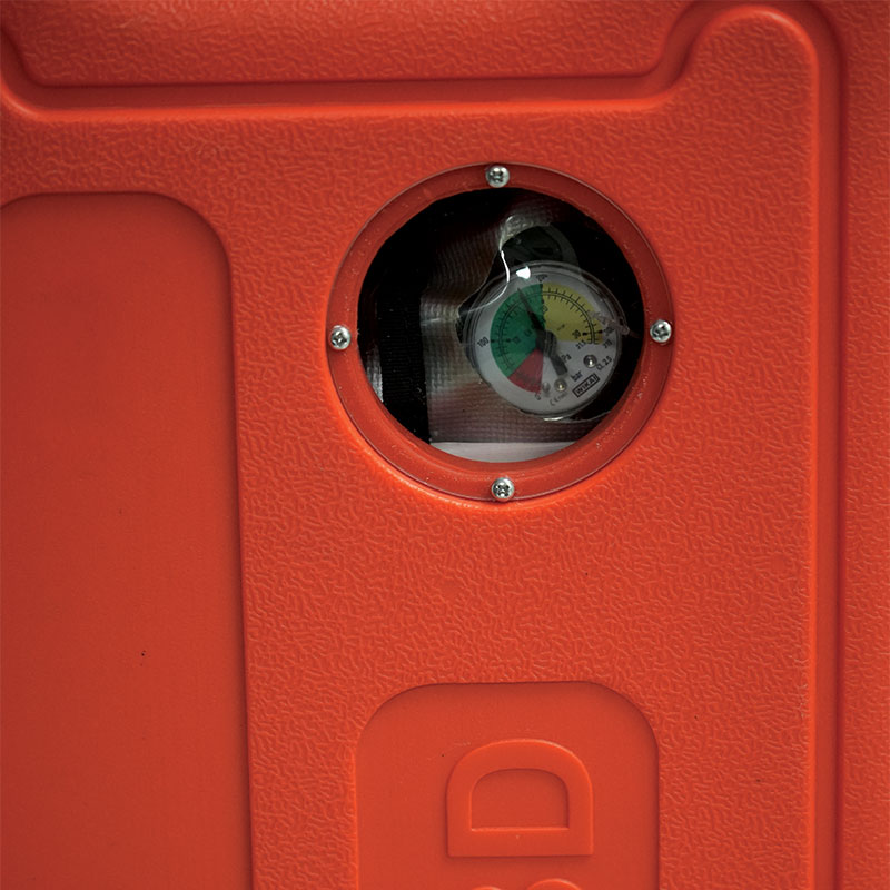 LALIZAS Hard Case for EEBD, w/Transparent Window, Polyethylene, Orange_7147_7150