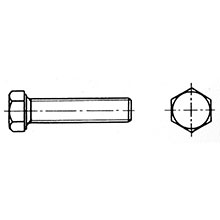 Fully-threaded hexagon head bolt AISI 316 DIN 933_890_890