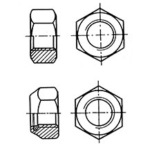 Hexagon nut AISI 316 DIN 934_891_891