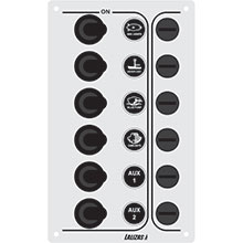 Switch Panel ''SP6 “Economy”, 6 waterproof switches, Inox, 12/24V, 100x165mm_968_968