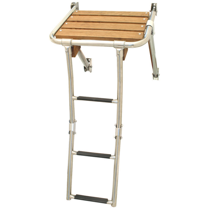 Platform with folding ladder, Stainless Steel 316