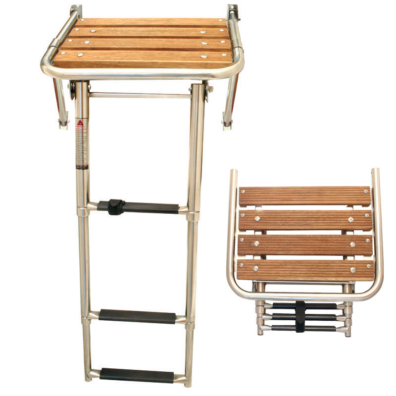 Platform with telescopic ladder, Stainless Steel 316