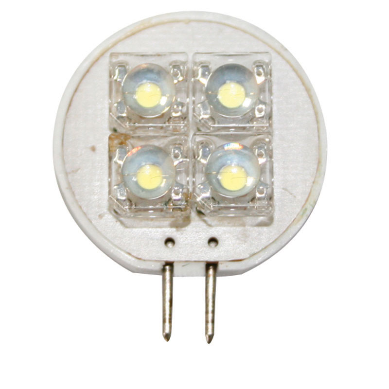 Bulb 12V, LED, T25, cool white - 4 PIRANHA LEDs