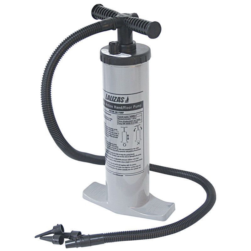 Double action hand/floor pump