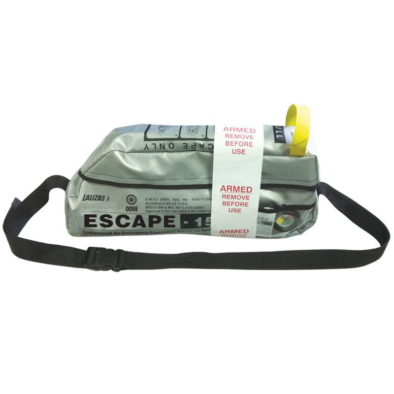 LALIZAS Emergency Evacuation Breathing Device ''ESCAPE-15'' (EEBD), SOLAS/MED-MER