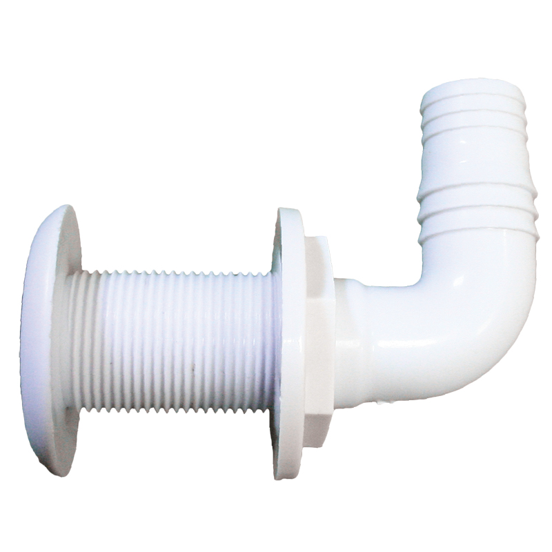 Thru-Hulls Elbow 90º with Hose Barb, plastic