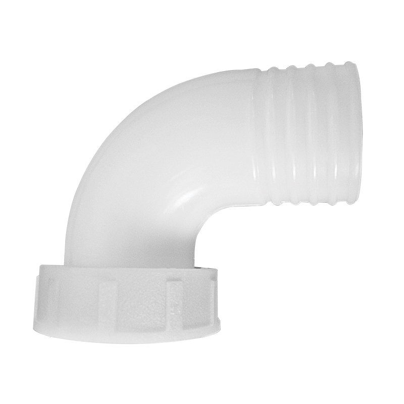 Thru-Hull 90º, Female Connector, White