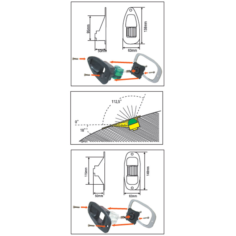 MATI 7 Port - Starboard - Stern Lights