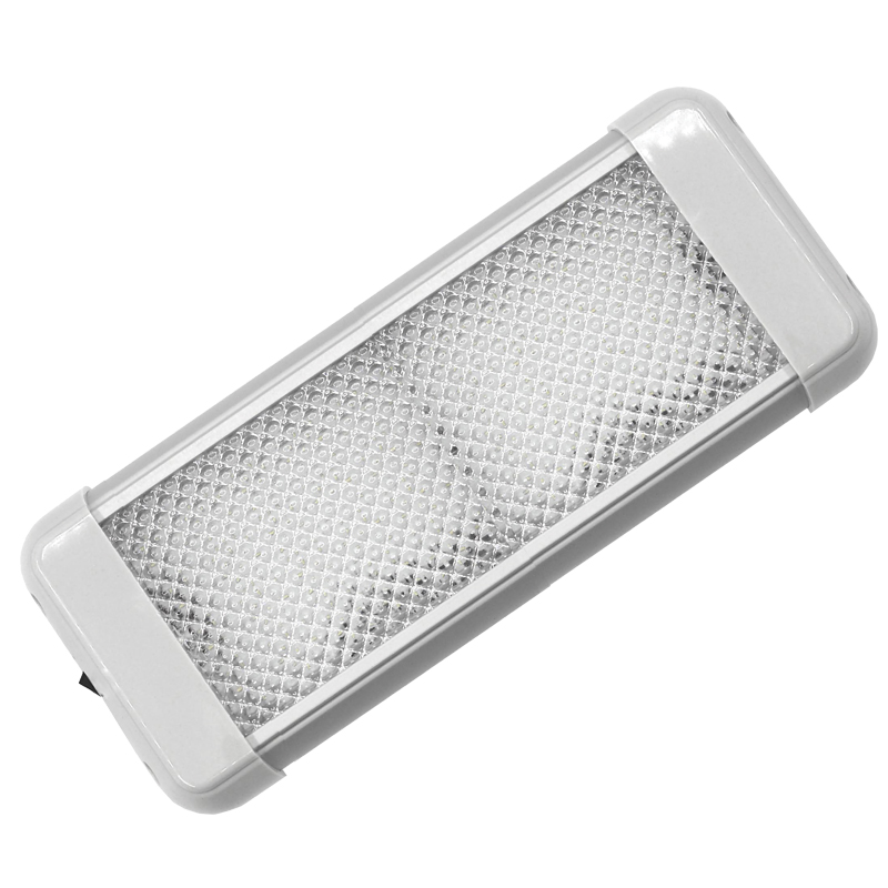 AquaLED  Dome Light rectangle with switch, 9.6W, 12/24V