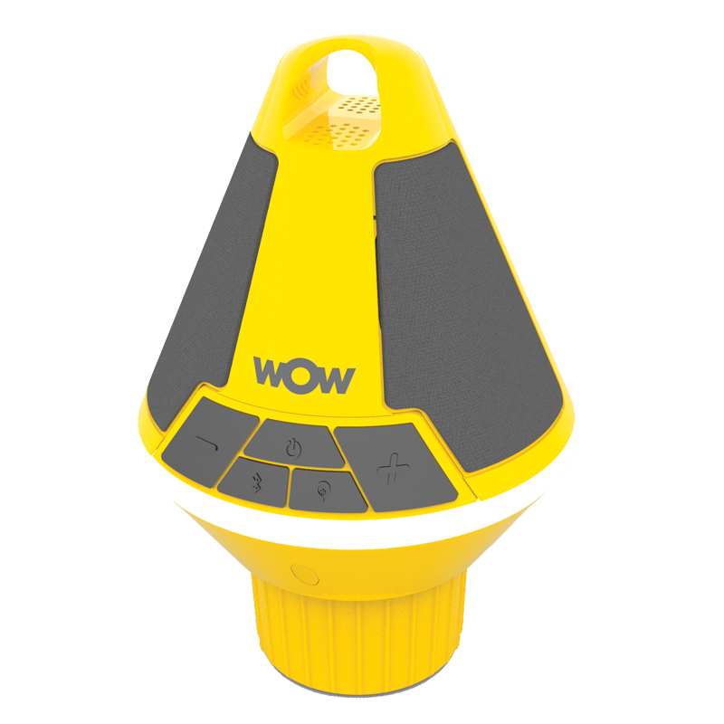 WOW SOUND BUOY Speaker, Bluetooth, Floatable Waterproof IP67,20h Bat.Life, Yellow