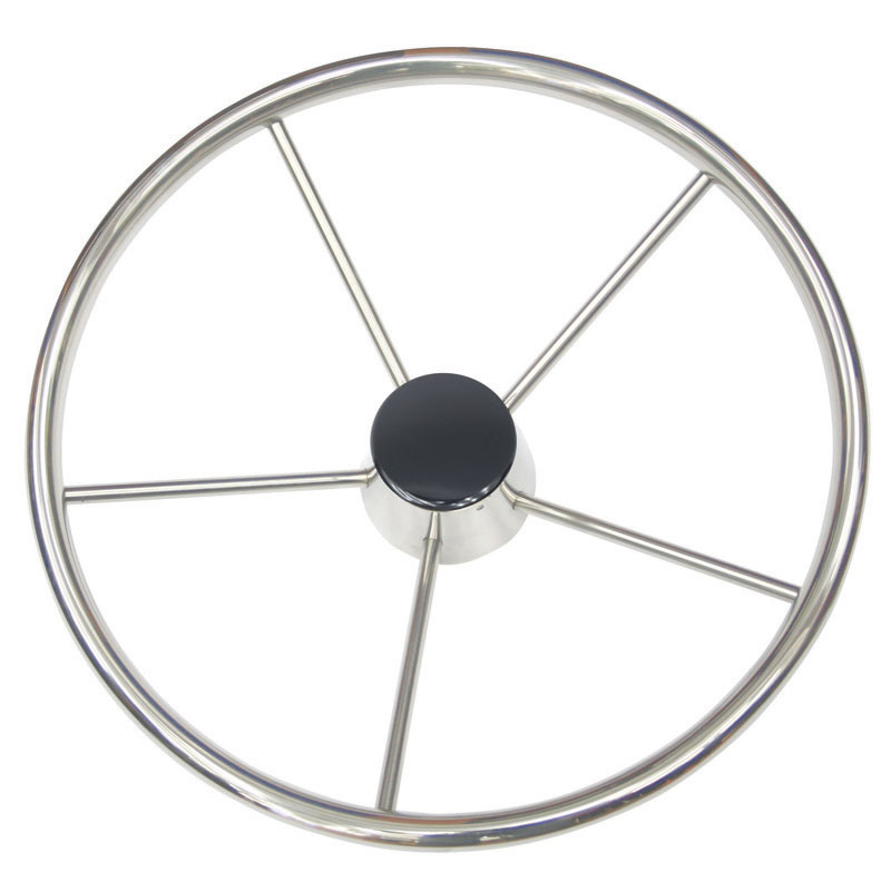 Steering wheel, stainless steel with cap