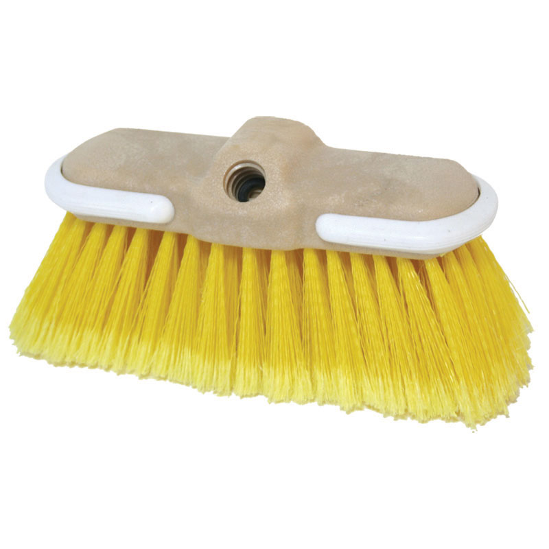 Boat wash brush 'flow Thru', Medium Bristle, yellow