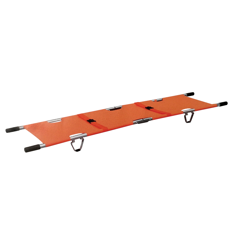 Aluminum Alloy Folding Stretcher, Orange