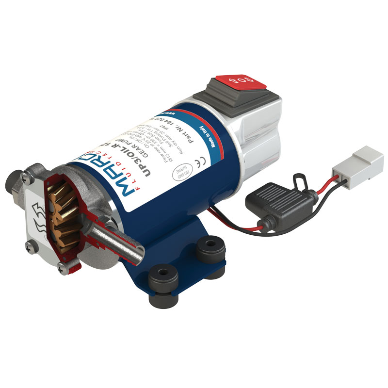 Electric gear portable pump with switch on/off 12V,7,5A, MARCO