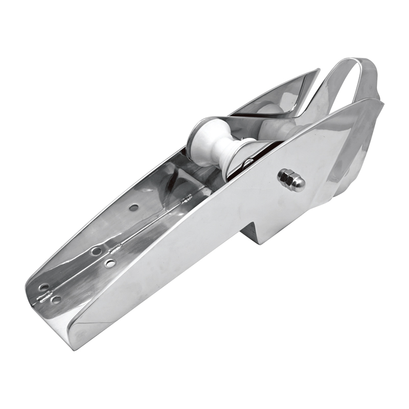 Bow Roller, Self-Launching, w/Gimballing end, Inox