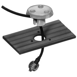 Feed-thru for deck passage of coaxial cables  & connectors (type RG58), nylon