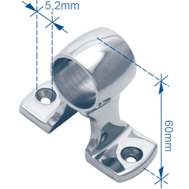 Rail fitting, central cap