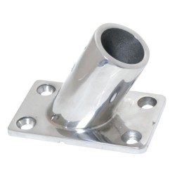 Rectangular base 60o,casted AISI 316