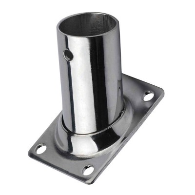 Rectangular base w/ inclination 60o, Diam. 25mm