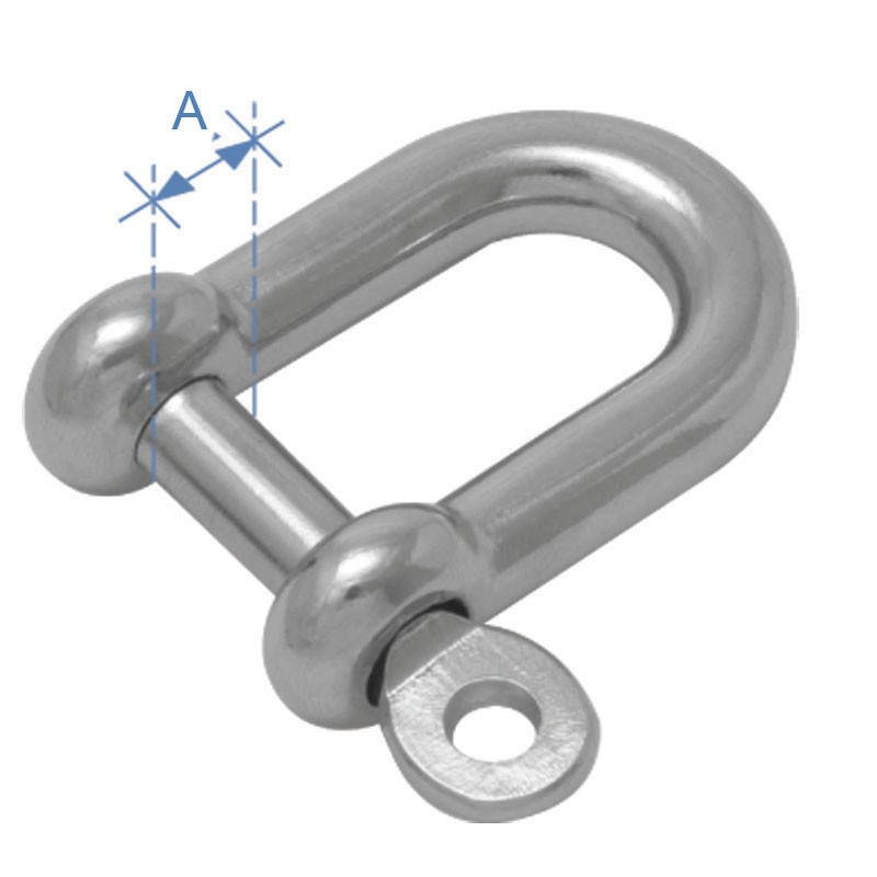 D Shackle, Inox 316