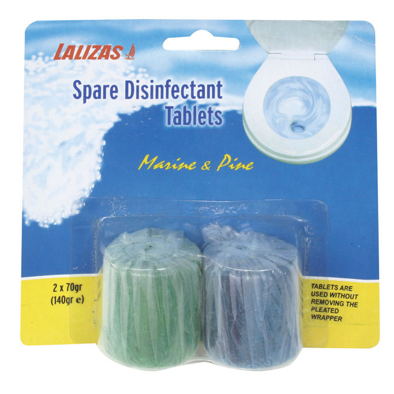 Spare Disinfectant Tablets for 'DSRU' Marine, & Pine (2 Tablets)