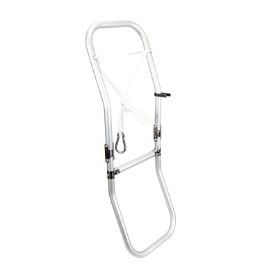 Aluminium, folding ladder for inflatable boats, 3 steps, 240x1020mm