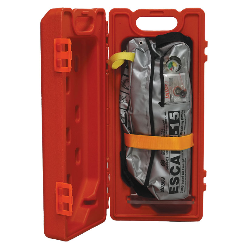 LALIZAS Hard Case for EEBD, w/Transparent Window, Polyethylene, Orange