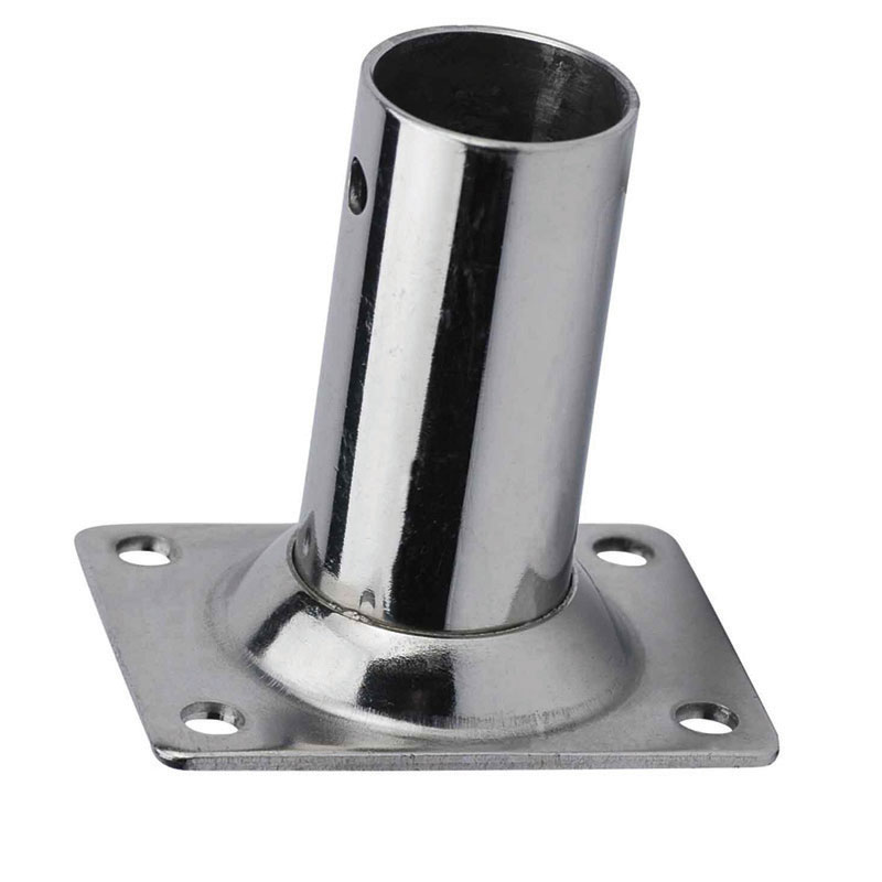 Rectangular base w/ inclination 90o, Diam. 25mm