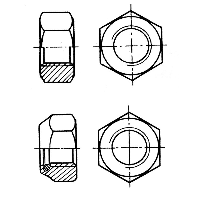 Hexagon nut AISI 316 DIN 934