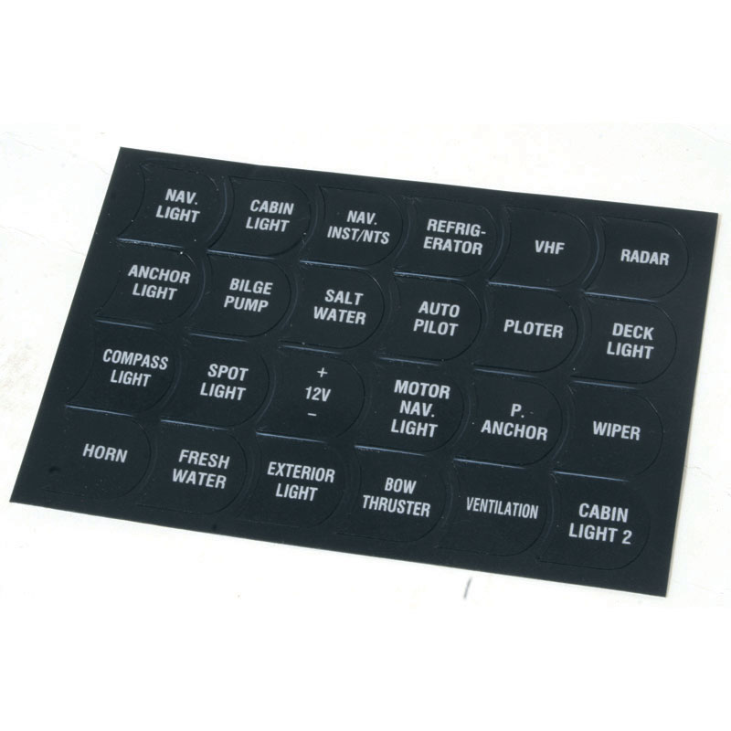 Function labels for switch panels (24pcs)