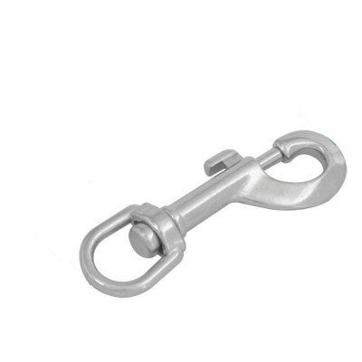 Bolt snap w/ swivel end, Inox 316