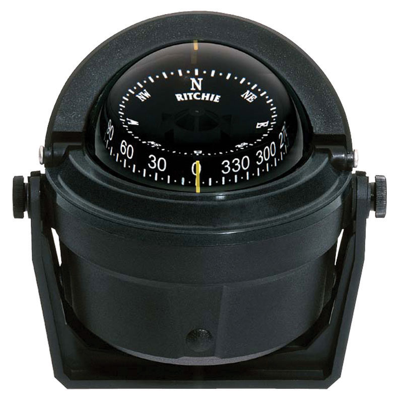 Compass Voyager B-81, SOLAS/MED, with bracket mount, Black