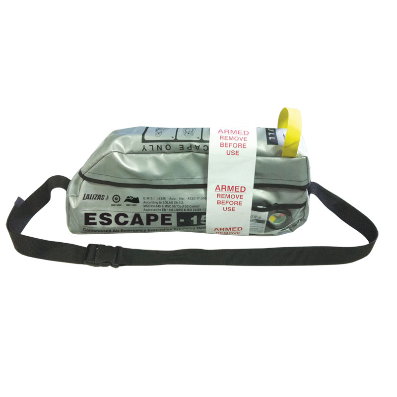LALIZAS Emergency Evacuation Breathing Device ''ESCAPE-15'' (EEBD), SOLAS/MED-MER