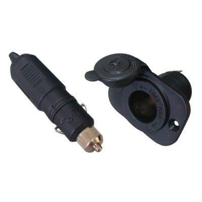 Marine plug and socket set, 12V