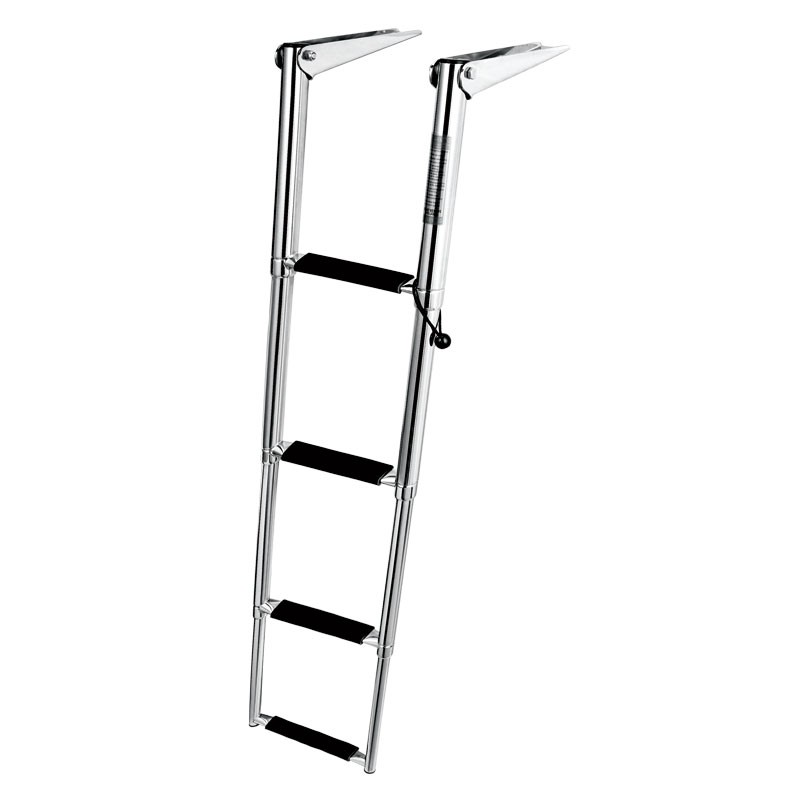 Telescopic Ladder, 4 steps, Inox316, L1145xW395